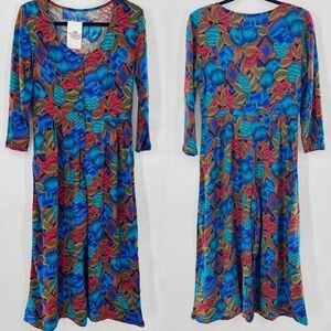 Vintage 80’s floral wide leg jumpsuit size m